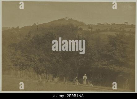 DANS LA CAMPAGNE A la campagne. 1839-1860. Photographie anonyme. Paris, musée Carnavalet. Banque D'Images