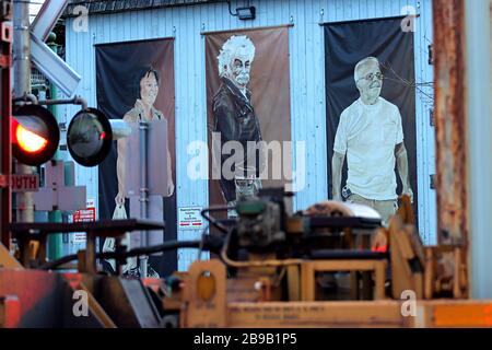 CN Rail fort Langley Colombie-Britannique Canada Banque D'Images