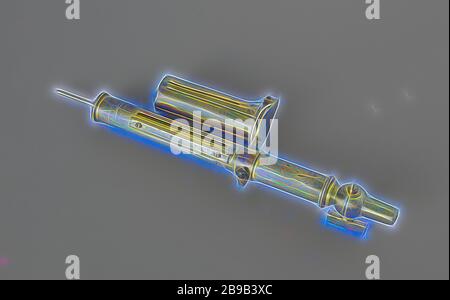 Indicateur, McNaughts indicateur moteur à vapeur se compose d'un corps tubulaire dans laquelle un manchon rotatif est attaché à un bras. Une chaîne qui a été mis autour du tube en bas peut être fixé avec une fin de partie d'une machine en marche, pour que le tube tourne à chaque coup et est ensuite retourné à sa position initiale par le ressort enroulé au bas du tube. Un papier est fixé au tube. Un piston avec tige de piston est organisé dans le corps en vertu d'un ressort, qui est déplacée vers le haut et vers le bas par la vapeur ou l'aspirateur. Le corps est vissé sur le carter avec le robinet sur la face inférieure, de sorte que la Banque D'Images