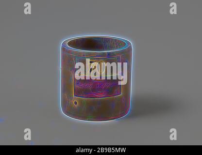 Modèle d'une serviette en fer, modèle en bois d'un neutre en fer ou d'un penny. Le neut est creux et a un mince anneau vif au milieu., anonyme, Royaume-Uni, c. 1821, bois (matériel végétal), h 7,5 cm × d 7,7 cm, réinventé par Gibon, design de brillant chaleureux et joyeux de rayonnement de lumière et de luminosité. L'art classique réinventé avec une touche moderne. La photographie inspirée du futurisme, qui embrasse l'énergie dynamique de la technologie moderne, du mouvement, de la vitesse et révolutionne la culture. Banque D'Images