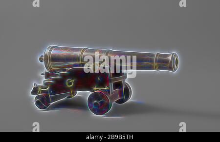 Modèle d'un 30-pounder canon sur un affût de canon, le modèle d'un canon de 30 sur un chariot, l 52,7 cm long canon a un calibre de 27 mm, une bague de rupture, le raisin est plat derrière. Les inscriptions sont gravées sur le canon, avec deux ancres croisées et des branches de palmier. Le cheval joue les joues, avec quatre étapes et une découpe dans le bas, sont plus éloignées à l'arrière de l'avant et sont connectés par le veau, la semelle et d'un support principal pour la semelle. De la semelle est un plateau d'élévation trapézoïdale, qui est pris en charge à l'avant avec deux crochets par un boulon qui pa Banque D'Images