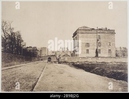 Gustave LE GRAY - STUDIO PRÈS DE LA BARRIÈRE MONTMARTRE 'Atelier de Gustave le Gray près de la barrière de Montmartre'. Paris (XVIIIème arr.). Photo de Gustave le Gray (1820-1884). Paris, musée Carnavalet. Banque D'Images