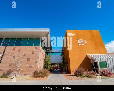 Las Vegas, 17 MARS 2020 - vue du matin du Centre d'éducation de la petite enfance Banque D'Images