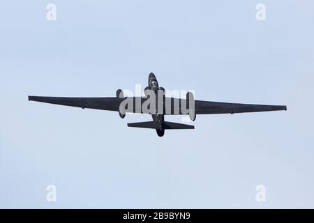 U-2 S avion espion de l'armée de l'air des États-Unis décollage. Banque D'Images