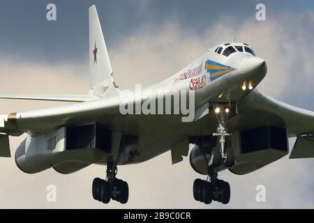 Tupolev Tu-160 M bombardier stratégique de la Force aérienne russe. Banque D'Images