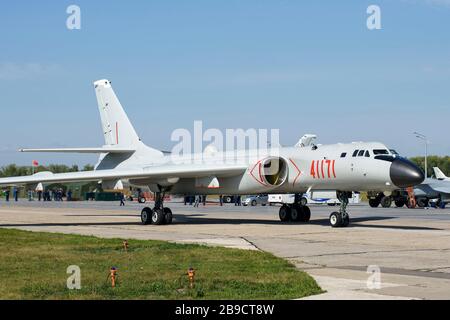 Bombardier stratégique Xian H-6 K de l'Armée de libération du peuple. Banque D'Images