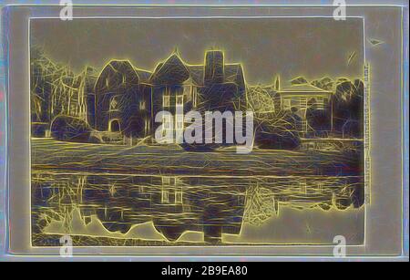 Malvern Madresfield court, Near, Francis Bedford (Anglais, 1815,1816 - 1894), vers 1865, Albumen argent imprimé, repensé par Gibon, design de gai gai chaud de luminosité et de rayons de lumière radiance. L'art classique réinventé avec une touche moderne. La photographie inspirée du futurisme, qui embrasse l'énergie dynamique de la technologie moderne, du mouvement, de la vitesse et révolutionne la culture. Banque D'Images