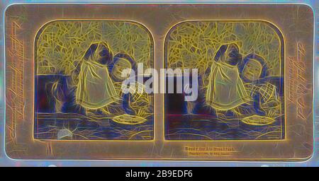 Prêt pour son petit déjeuner, Edward Clarke (américain, actif 1900 - 1910), 1896, imprimé argent Albumen de couleur main, repensé par Gibon, design de gai gai chaud de luminosité et de rayons de lumière radiance. L'art classique réinventé avec une touche moderne. La photographie inspirée du futurisme, qui embrasse l'énergie dynamique de la technologie moderne, du mouvement, de la vitesse et révolutionne la culture. Banque D'Images