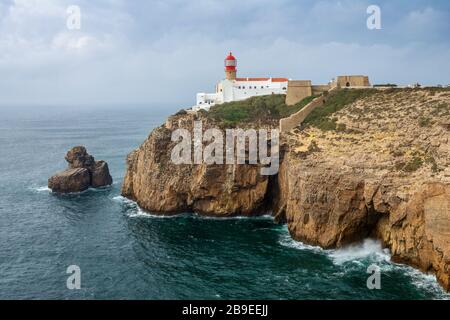 Phare de Cabo Sao Vicente Banque D'Images