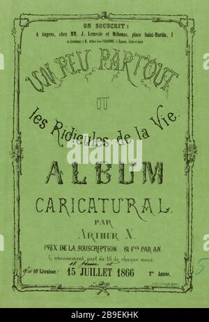 Partout ou l'absurdité de la vie. / Album caricature par Arthur X. [couverture] (sécurité (lettre)) |. Partout ou l'absurdité de la vie. 10ème livraison 2ème année. (Dans son ensemble) Banque D'Images