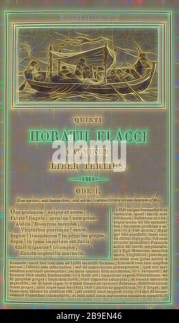 Les musiciens se produisent sous un auvent sur un bateau, Ernest Barrias (français, 1841 - 1905), Paris, France, 1855, Albumen argent imprimé, repensé par Gibon, design de gaieté chaleureuse et gaie de la luminosité et des rayons de lumière radiance. L'art classique réinventé avec une touche moderne. La photographie inspirée du futurisme, qui embrasse l'énergie dynamique de la technologie moderne, du mouvement, de la vitesse et révolutionne la culture. Banque D'Images