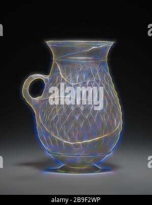 Jug à poignée unique, Méditerranée orientale, fin du premier - début du deuxième siècle, verre, 13,2 cm (5 3,16 po, repensé par Gibon, design de gaie chaleureuse de luminosité et de rayons de lumière radiance. L'art classique réinventé avec une touche moderne. La photographie inspirée du futurisme, qui embrasse l'énergie dynamique de la technologie moderne, du mouvement, de la vitesse et révolutionne la culture. Banque D'Images