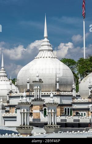 Mosquée Masjid Jamek. Situé au coeur de Kuala Lumpur, au confluent de la Klang et de la rivière Gombak. Kuala Lumpur, Malaisie. Banque D'Images