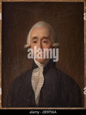 Portrait de Jean-Sylvain Bailly (1736-1793), Maire de Paris Jean François ou François Garneray ou Garnerai ou Garnerey (1755-1838). Portrait de Jean-Sylvain Bailly (1736-1793), Maire de Paris. Huile sur étoile. 1790. Paris, musée Carnavalet. Banque D'Images