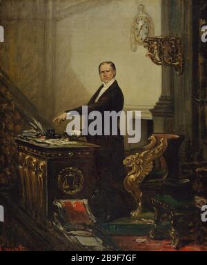 ANDRÉ MARIE JEAN JACQUES DUPIN Joseph court. 'André Marie Jean Jacques Dupin (1783-1865), président de l'Assemblée législative en 1850'. Huile sur étoile. Paris, musée Carnavalet. Banque D'Images