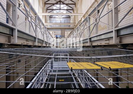 Une aile, prison de Shrewsbury, Dana, Shrewsbury, Shropshire Banque D'Images