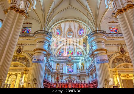 Guadalajara, Mexique, intérieur cathédrale Banque D'Images