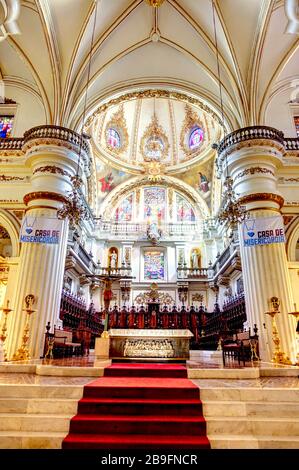 Guadalajara, Mexique, intérieur cathédrale Banque D'Images