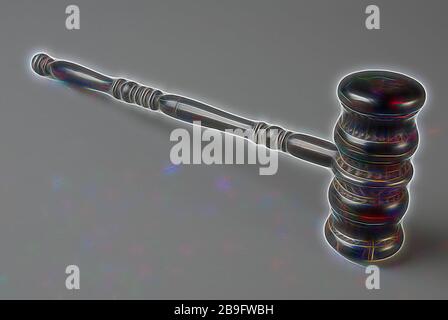 Le marteau du maire Delfshaven, Rotterdam, président du conseil d'administration de Delfshaven Van Citters le maire de Rotterdam Hamer, utilisé par plusieurs présidents du conseil municipal de Delfshaven, en dernier lieu par le maire jr. F. van Citters le 29 janvier 1886 Banque D'Images