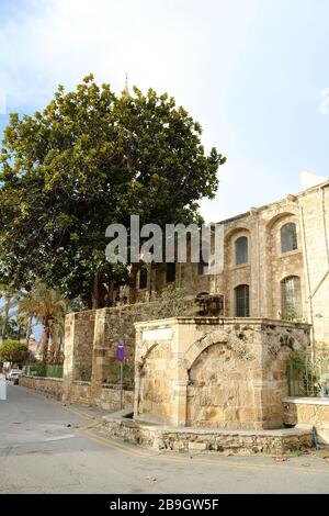 La partie de la Mosquée de Grans (Djami Kebir tel qu'il est appelé) à Larnaca, Chypre Banque D'Images