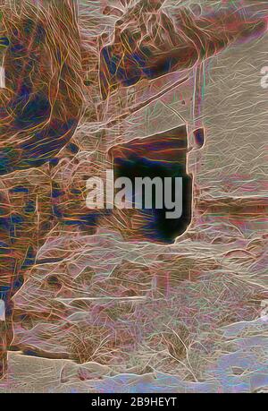 Petra (Wadi Musa). Siq. Inférieure Triclinium près de el-Khazneh. Sur le côté est du Siq inférieur. 1920, Jordanie, Petra (ville éteinte Banque D'Images