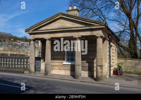 Cleveland Bridge Lodge, l'ancienne maison à péage, Bath Banque D'Images