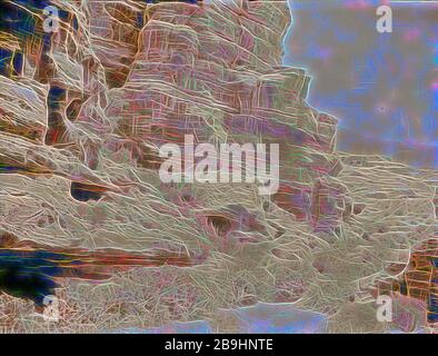 Petra. Oléandres dans la vallée près de Petra. 1940, Jordanie, Petra (ville éteinte Banque D'Images