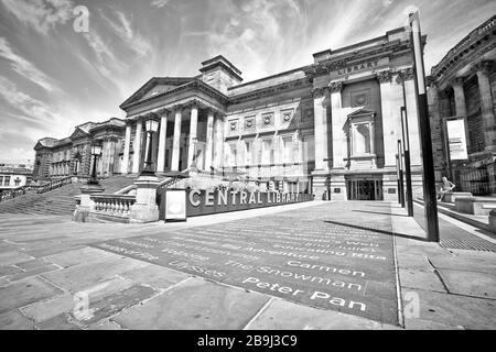 The Historic Walker Art Gallery on William Brown Street à Liverpool, Angleterre, Royaume-Uni Banque D'Images