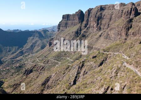 Teneriffa Masca Schlucht, Tenerife, canyon de Masca Banque D'Images