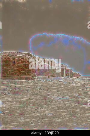 Ruines de Mshatta, Jordanie. 1898, Jordanie Banque D'Images