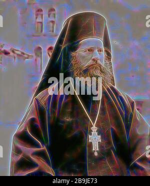 Prêtre grec orthodoxe du monastère de Sainte-Catherine dans le Sinaï. 1898, l'Egypte, le Sinaï Banque D'Images