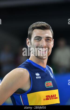 simone anzani pendant le Volleyball hommes Italie saison d'équipe 2019/20, équipe nationale italienne de Volleyball en italie, Italie, 01 Janvier 2020 Banque D'Images