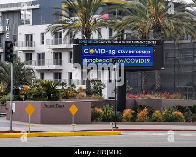 VERROUILLAGE DU CORONAVIRUS À LOS ANGELES Banque D'Images