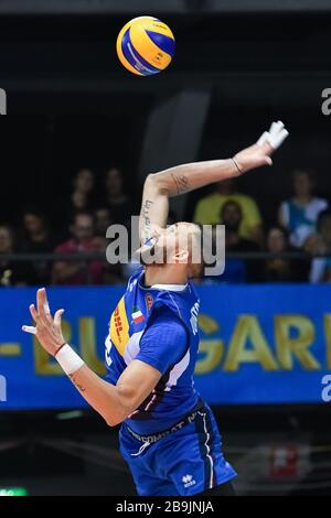 osmany juantorena pendant le Volleyball hommes Italie saison 2019/20, équipe nationale italienne de Volleyball en italie, Italie, 01 Janvier 2020 Banque D'Images