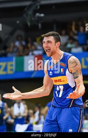 simone anzani pendant le Volleyball hommes Italie saison d'équipe 2019/20, équipe nationale italienne de Volleyball en italie, Italie, 01 Janvier 2020 Banque D'Images