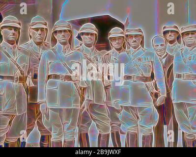 10/6/32 au palace etc., Bagdad, des officiers britanniques. 1932, l'Iraq, Bagdad Banque D'Images