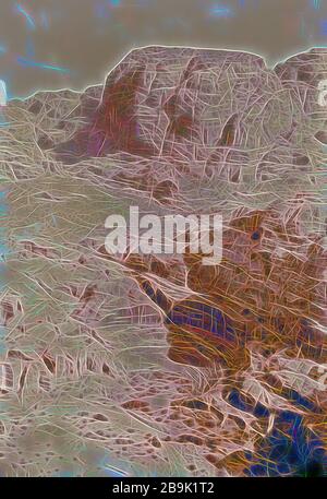 Petra à Transjordan. Théâtre de el-Hubta. 1900, Jordanie, Petra (ville éteinte Banque D'Images