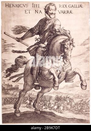 Henri IV, roi de France et Navarre Tempesta 'Henri IV, roi de France et de Navarre'. Gravité. Paris, musée Carnavalet. Banque D'Images