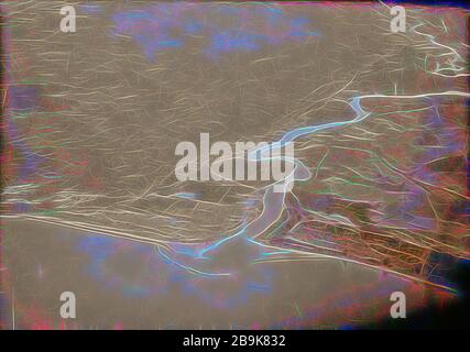 L'air vues de Palestine. Entrée de la Jordanie dans le lac de Génésareth. Le nord de l'extrémité du lac. 1931 Banque D'Images
