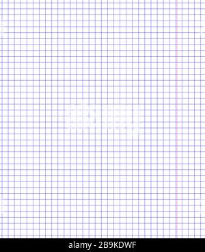 Bloc-notes maths papier carré fond vectoriel. Table d'espace de copie du modèle d'école du livre d'exercices. Grille carrée. Illustration de Vecteur