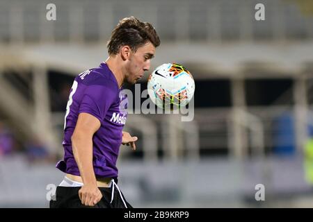 Florence, Italie. 1 janvier 2020. Florence, Italie, 01 Jan 2020, Dusan Vlahovic (Fiorentina) pendant - - - crédit: LM/Lisa Guglielmi crédit: Lisa Guglielmi/LPS/ZUMA Wire/Alay Live News Banque D'Images