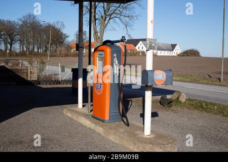 "Une fois sur un temps" dans le Pays, Skåne, Suède. Banque D'Images
