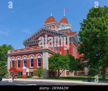 Le palais de justice historique Crown point, dans l'État de l'Indiana, aux États-Unis Banque D'Images