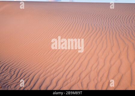 Dunes de sable ripples dans le Parque Natural de Corralejo Corralejo Fuerteventura îles Canaries Espagne Banque D'Images