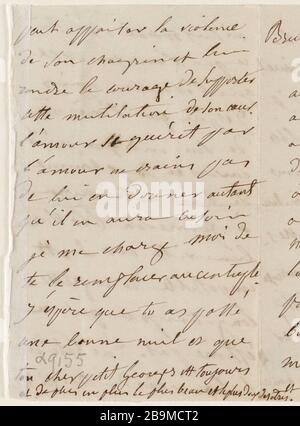 1 septembre, [1867] Juliette Drouet A Victor Hugo ; 1 er septembre [1867] ; Maison Victor Hugo - Paris Banque D'Images