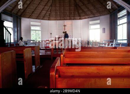 Tobago Église St Thomas intérieur paroisse anglicane St Davids Banque D'Images