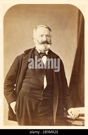 Victor Hugo à Bruxelles Maes, Joseph. 'Victor Hugo à Bruxelles'. Rage sur papier alluminé. 1862-1862. Paris, Maison de Victor Hugo. Banque D'Images