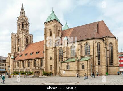 Église de Kilians, Église gothique de la ville de Heilbronn dans l'État allemand du Bade-Wurtemberg Banque D'Images