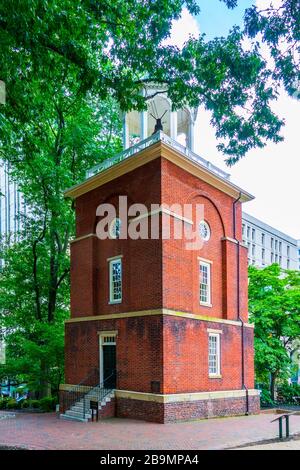 La maison de garde de la tour Bell à Richmond la capitale du Commonwealth de Virginie Banque D'Images