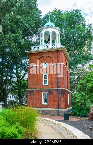 La maison de garde de la tour Bell à Richmond la capitale du Commonwealth de Virginie Banque D'Images